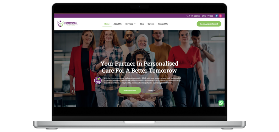 ndis website design in Brisbane by ICT Growth