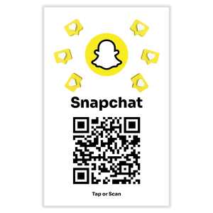 NFC Snapchat Tap Card - Tap to Open Your Snapchat Account